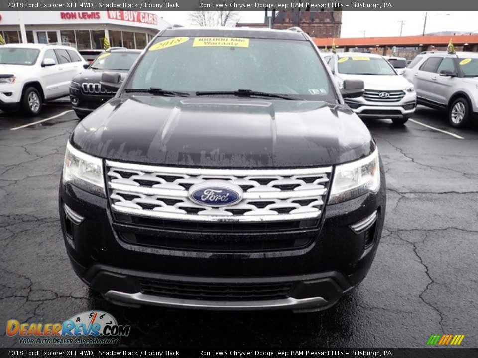 2018 Ford Explorer XLT 4WD Shadow Black / Ebony Black Photo #3