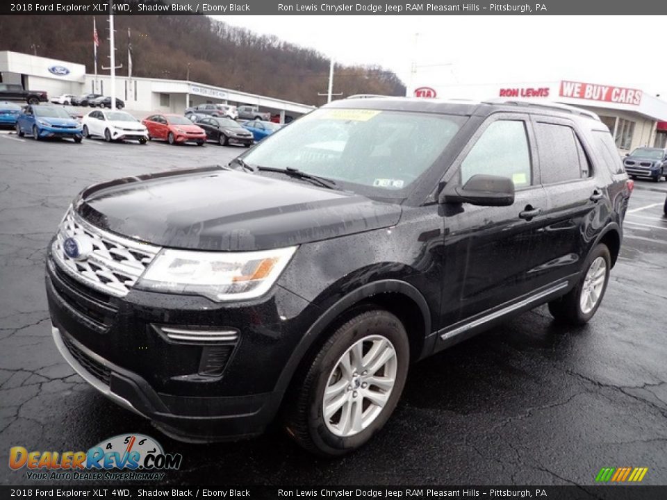 2018 Ford Explorer XLT 4WD Shadow Black / Ebony Black Photo #4