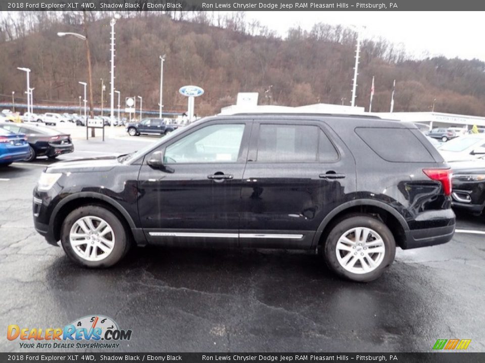 2018 Ford Explorer XLT 4WD Shadow Black / Ebony Black Photo #5