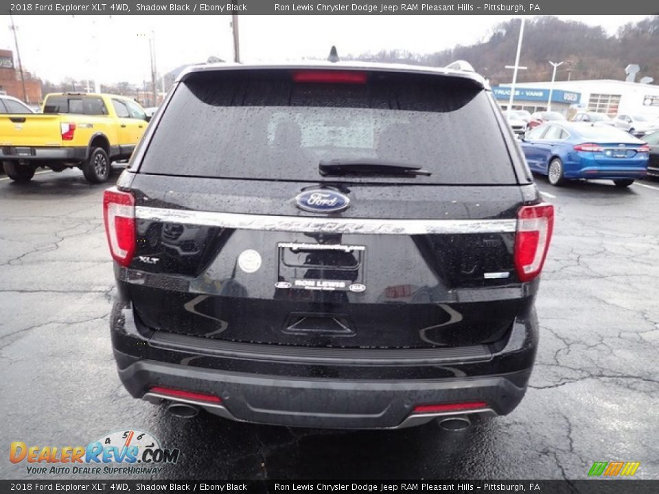 2018 Ford Explorer XLT 4WD Shadow Black / Ebony Black Photo #7