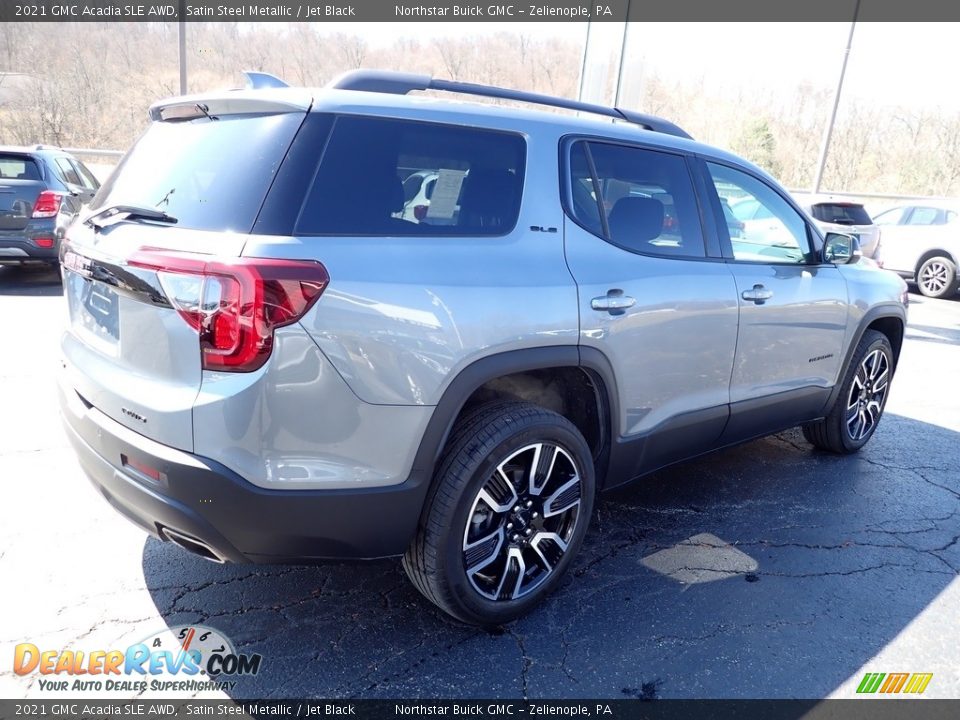 2021 GMC Acadia SLE AWD Satin Steel Metallic / Jet Black Photo #7