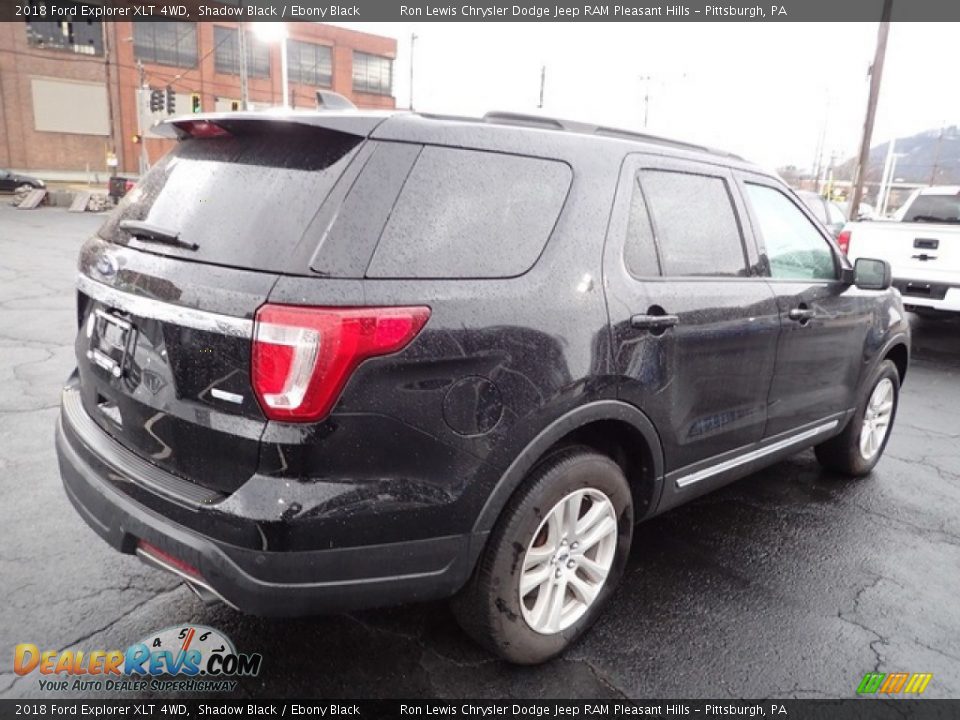 2018 Ford Explorer XLT 4WD Shadow Black / Ebony Black Photo #8