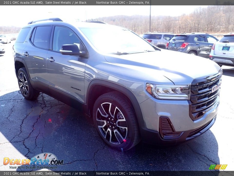 2021 GMC Acadia SLE AWD Satin Steel Metallic / Jet Black Photo #9