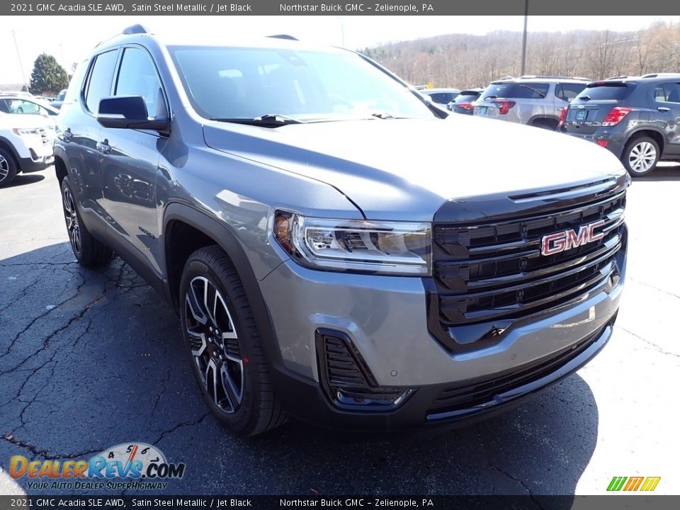 2021 GMC Acadia SLE AWD Satin Steel Metallic / Jet Black Photo #10