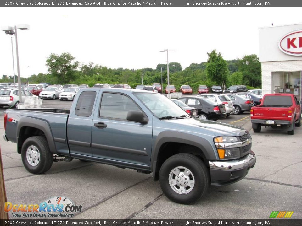 2007 Chevrolet Colorado LT Z71 Extended Cab 4x4 Blue Granite Metallic / Medium Pewter Photo #1