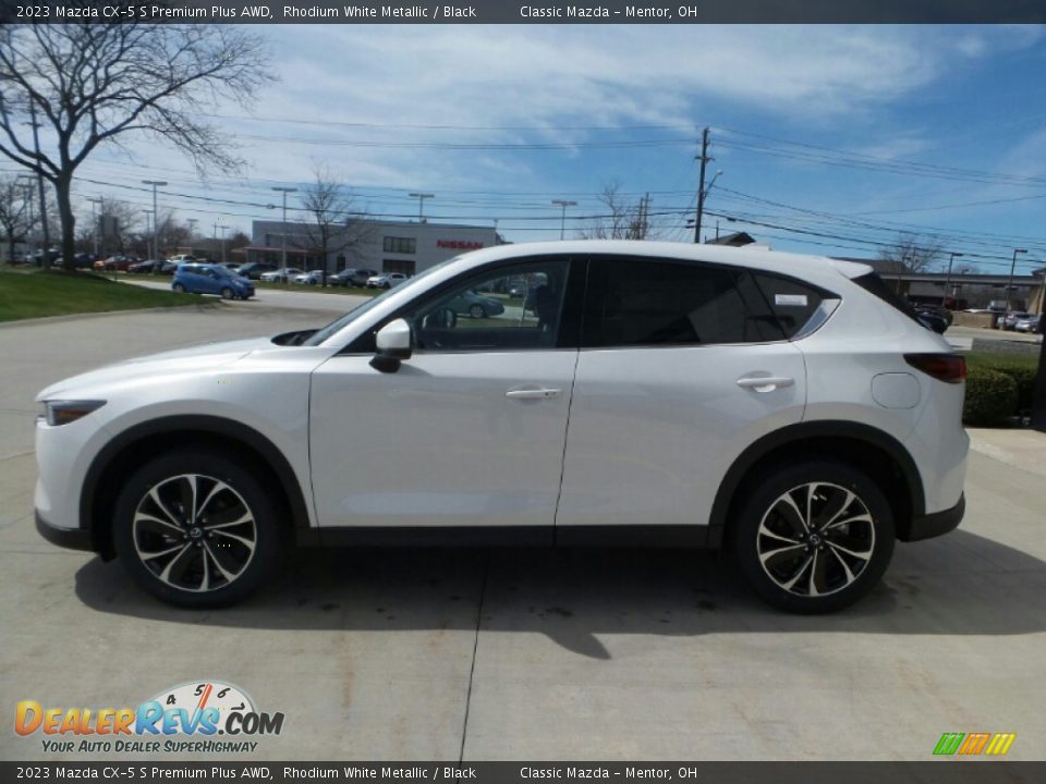 2023 Mazda CX-5 S Premium Plus AWD Rhodium White Metallic / Black Photo #6