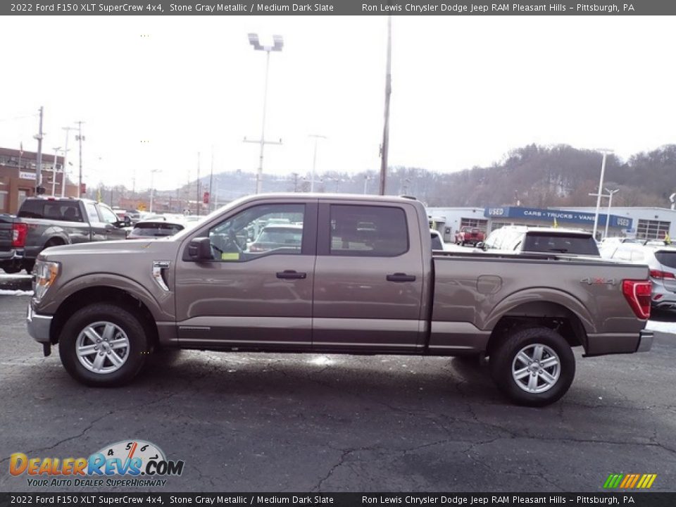 Stone Gray Metallic 2022 Ford F150 XLT SuperCrew 4x4 Photo #5