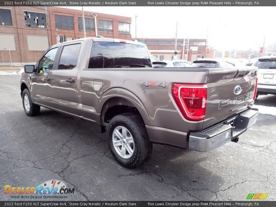 2022 Ford F150 XLT SuperCrew 4x4 Stone Gray Metallic / Medium Dark Slate Photo #6