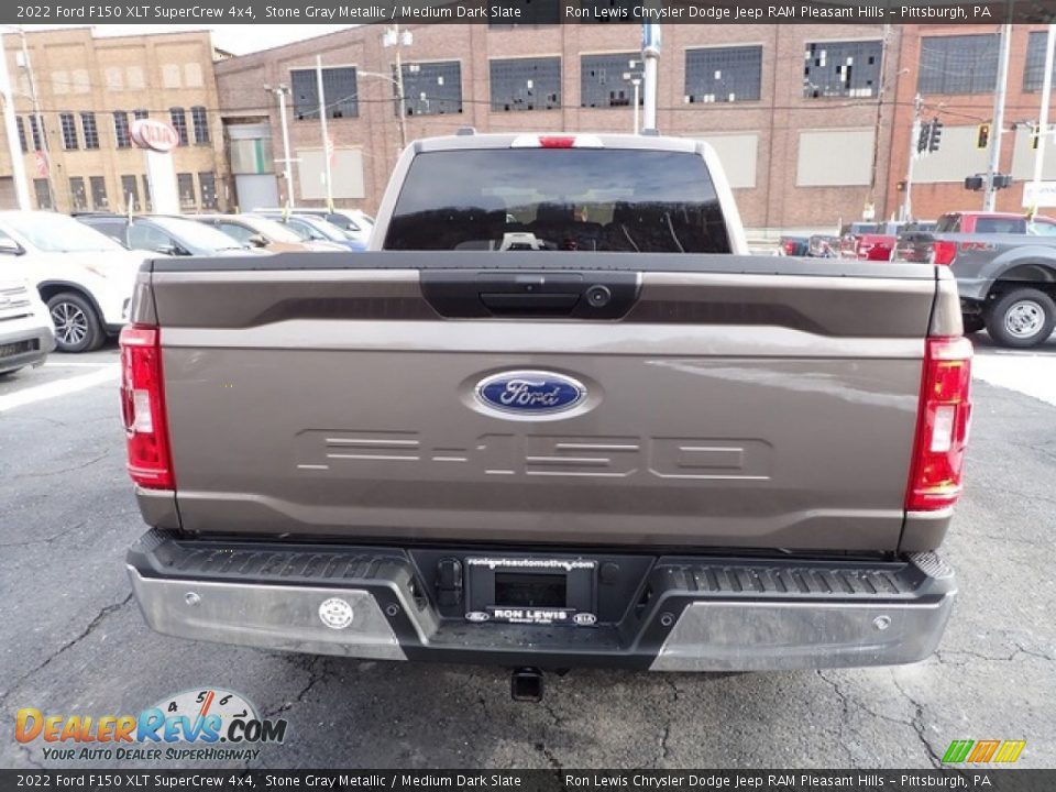 2022 Ford F150 XLT SuperCrew 4x4 Stone Gray Metallic / Medium Dark Slate Photo #7