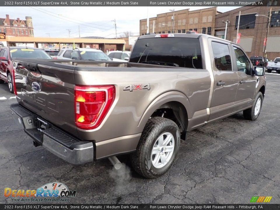 2022 Ford F150 XLT SuperCrew 4x4 Stone Gray Metallic / Medium Dark Slate Photo #8