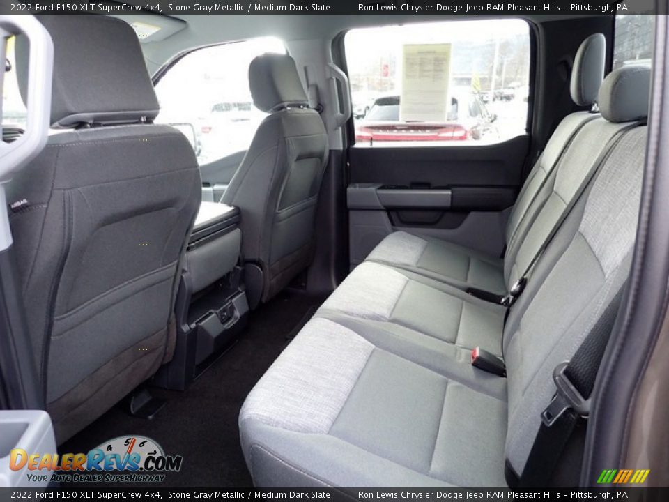 Rear Seat of 2022 Ford F150 XLT SuperCrew 4x4 Photo #11