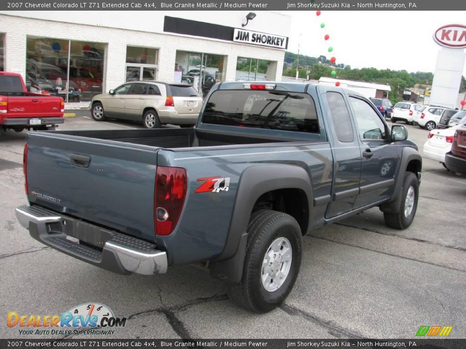 2007 Chevrolet Colorado LT Z71 Extended Cab 4x4 Blue Granite Metallic / Medium Pewter Photo #3