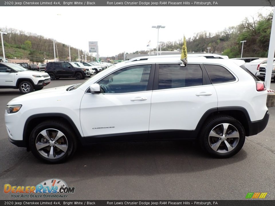 2020 Jeep Cherokee Limited 4x4 Bright White / Black Photo #2