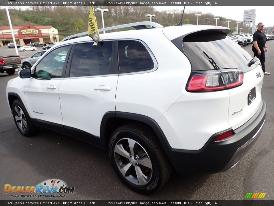 2020 Jeep Cherokee Limited 4x4 Bright White / Black Photo #3