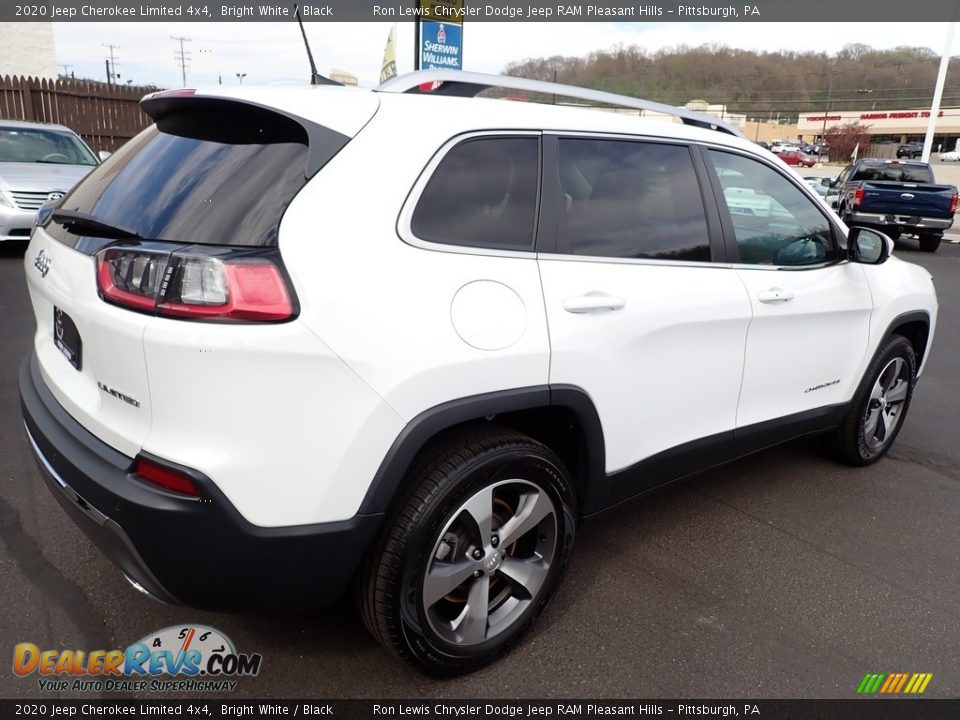 2020 Jeep Cherokee Limited 4x4 Bright White / Black Photo #6