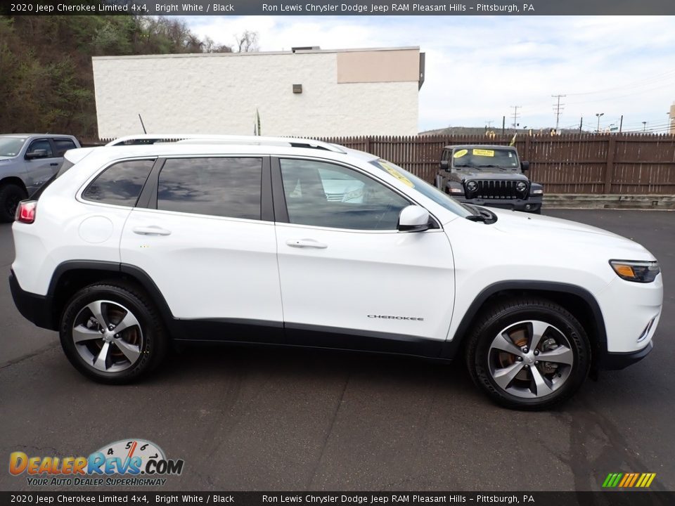 2020 Jeep Cherokee Limited 4x4 Bright White / Black Photo #7