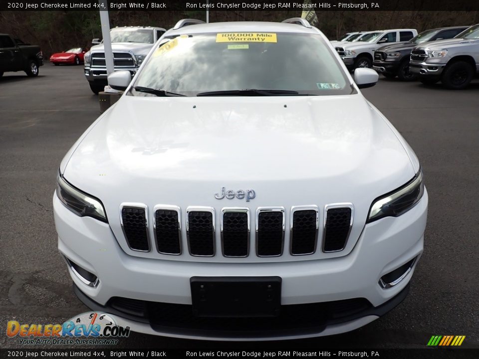 2020 Jeep Cherokee Limited 4x4 Bright White / Black Photo #9