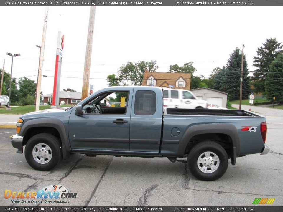 2007 Chevrolet Colorado LT Z71 Extended Cab 4x4 Blue Granite Metallic / Medium Pewter Photo #5