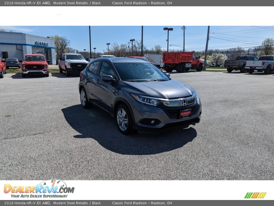 2019 Honda HR-V EX AWD Modern Steel Metallic / Black Photo #7