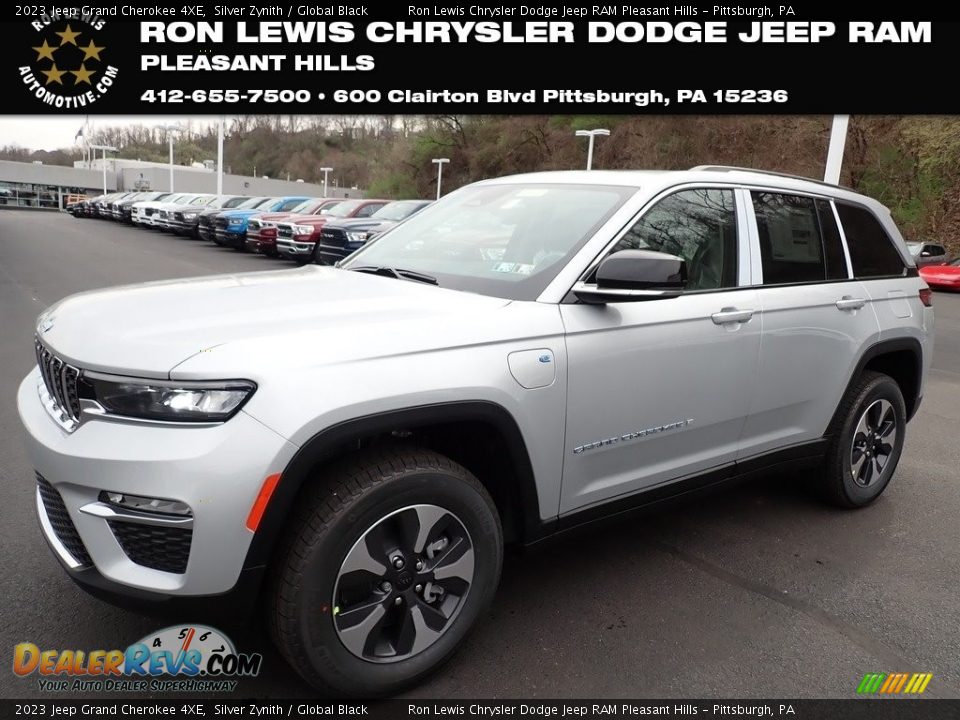 2023 Jeep Grand Cherokee 4XE Silver Zynith / Global Black Photo #1