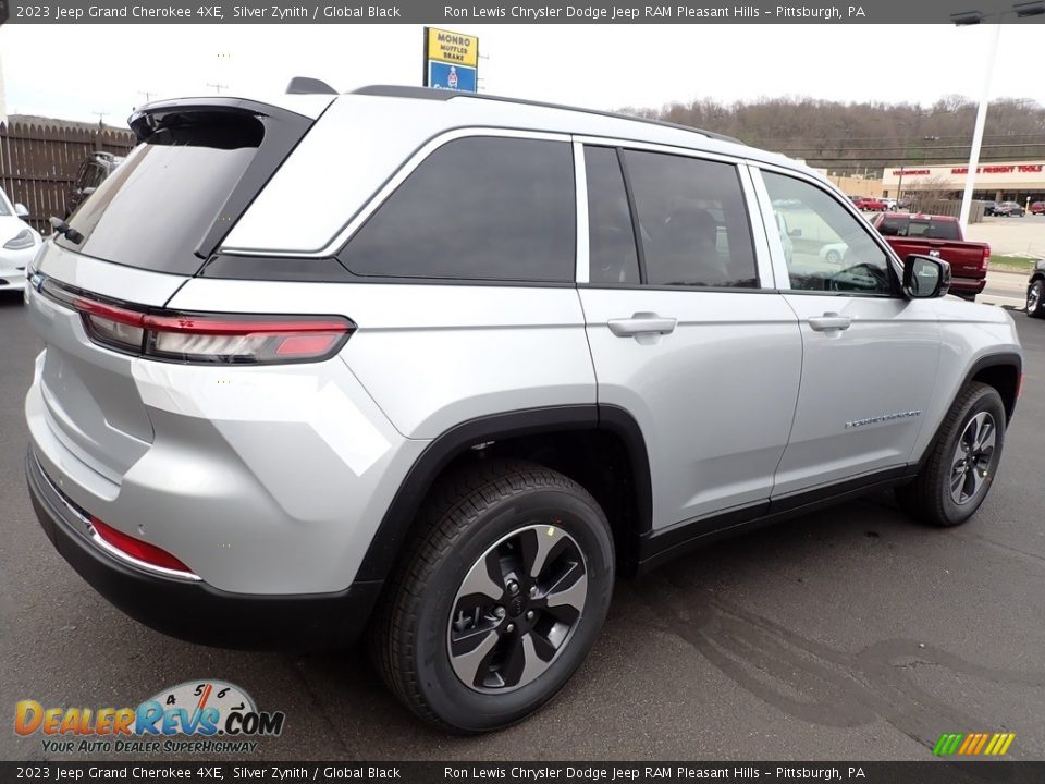 2023 Jeep Grand Cherokee 4XE Silver Zynith / Global Black Photo #6