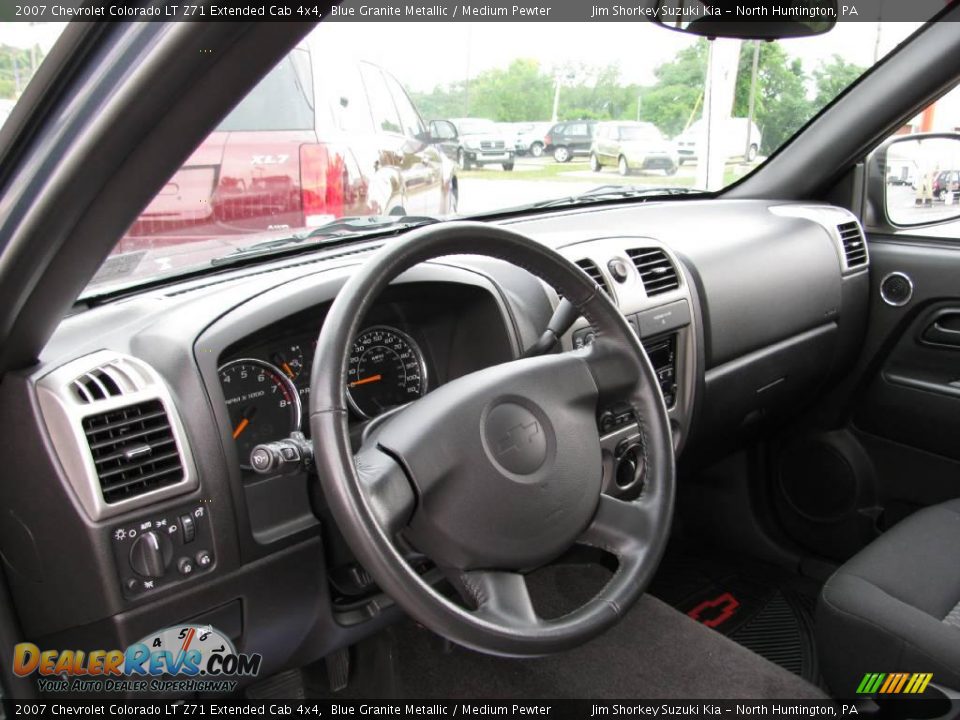 2007 Chevrolet Colorado LT Z71 Extended Cab 4x4 Blue Granite Metallic / Medium Pewter Photo #9