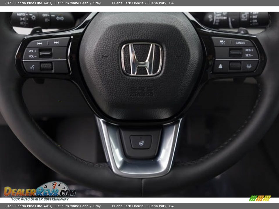 2023 Honda Pilot Elite AWD Platinum White Pearl / Gray Photo #19