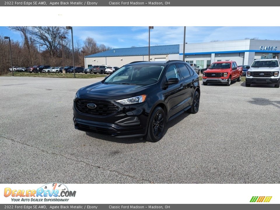 2022 Ford Edge SE AWD Agate Black Metallic / Ebony Photo #1