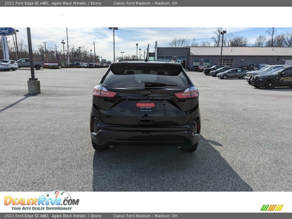 2022 Ford Edge SE AWD Agate Black Metallic / Ebony Photo #4