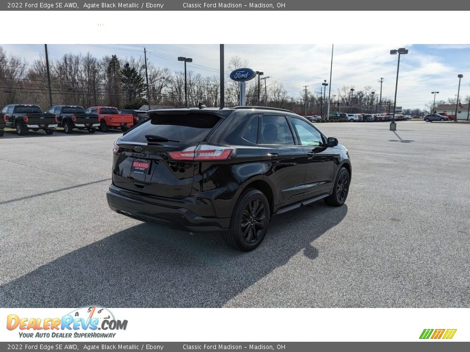2022 Ford Edge SE AWD Agate Black Metallic / Ebony Photo #5