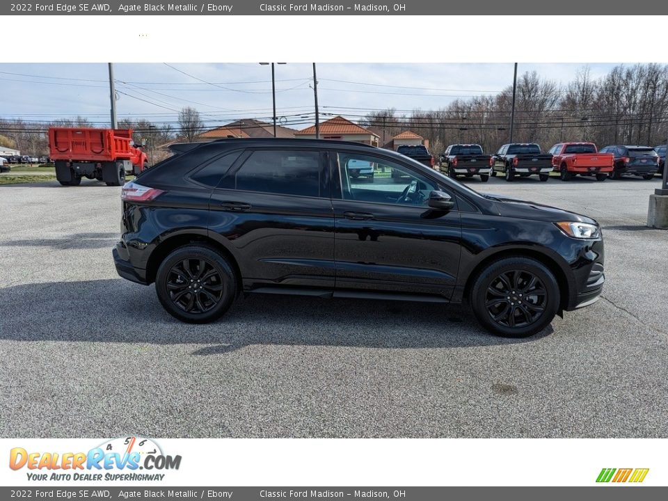 2022 Ford Edge SE AWD Agate Black Metallic / Ebony Photo #6