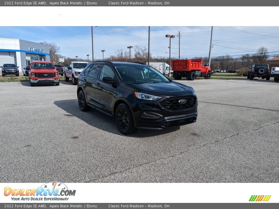 2022 Ford Edge SE AWD Agate Black Metallic / Ebony Photo #7
