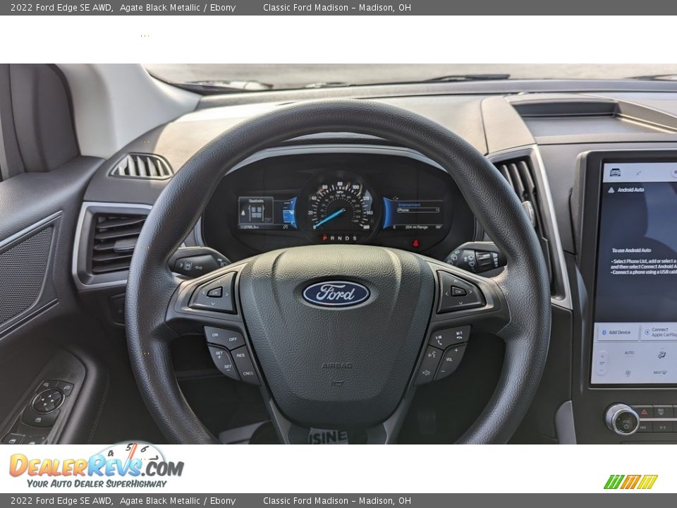 2022 Ford Edge SE AWD Agate Black Metallic / Ebony Photo #11