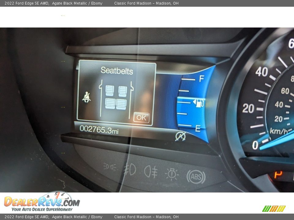 2022 Ford Edge SE AWD Agate Black Metallic / Ebony Photo #12