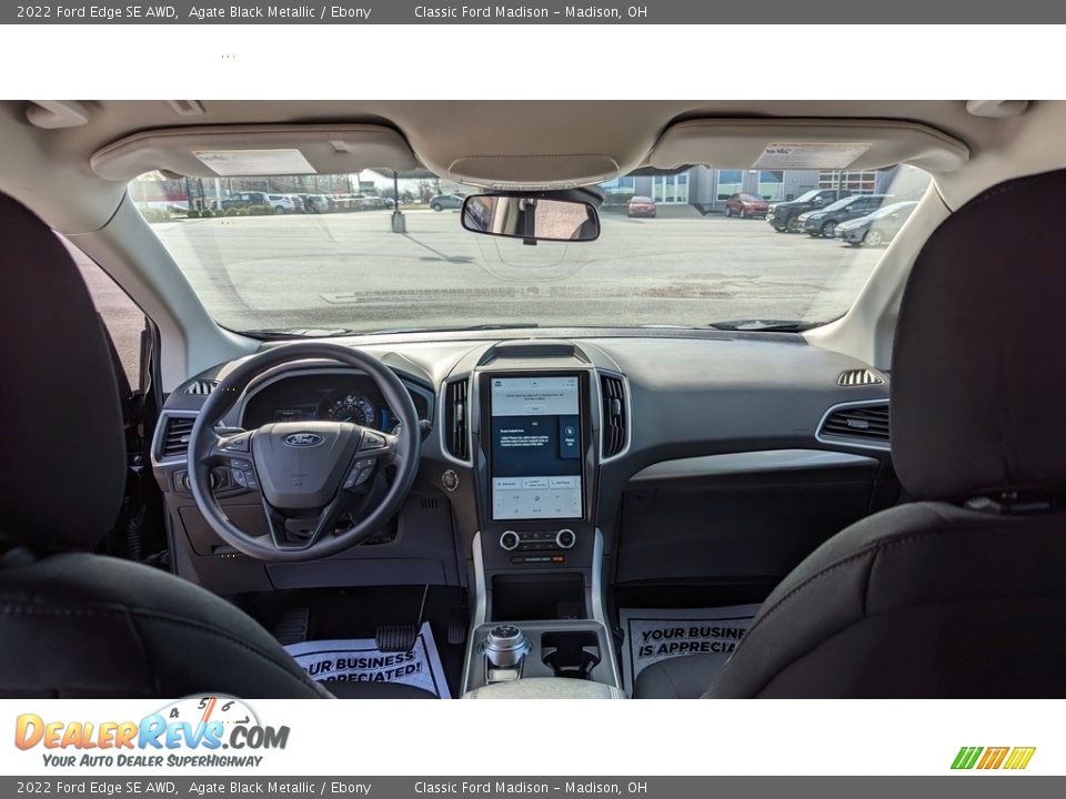2022 Ford Edge SE AWD Agate Black Metallic / Ebony Photo #15