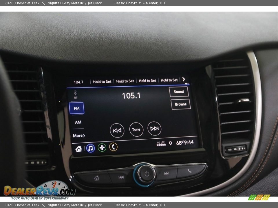 2020 Chevrolet Trax LS Nightfall Gray Metallic / Jet Black Photo #10