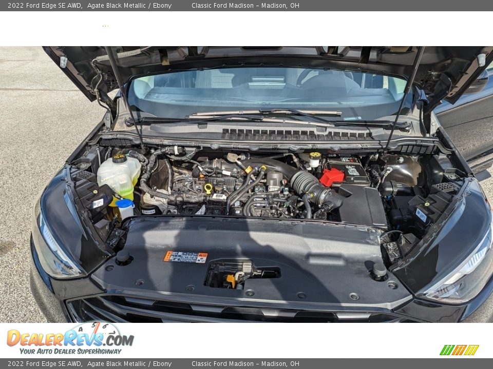 2022 Ford Edge SE AWD Agate Black Metallic / Ebony Photo #22