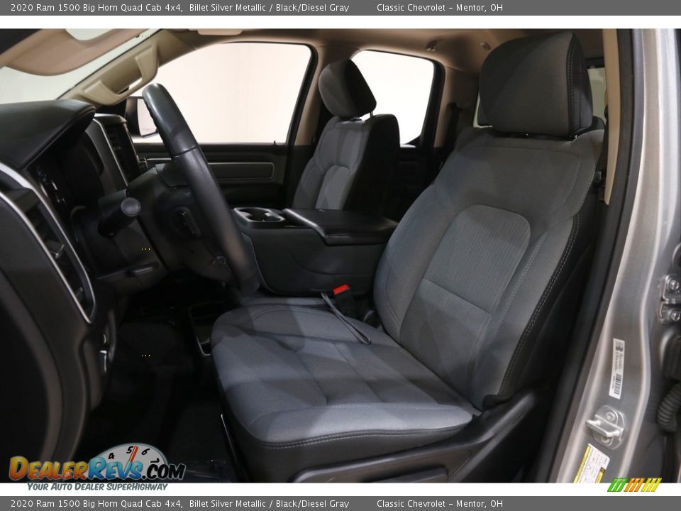 2020 Ram 1500 Big Horn Quad Cab 4x4 Billet Silver Metallic / Black/Diesel Gray Photo #5
