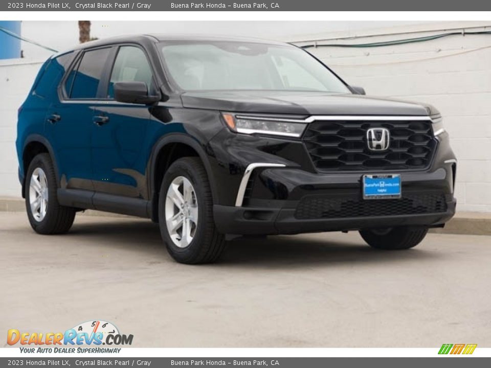 2023 Honda Pilot LX Crystal Black Pearl / Gray Photo #1