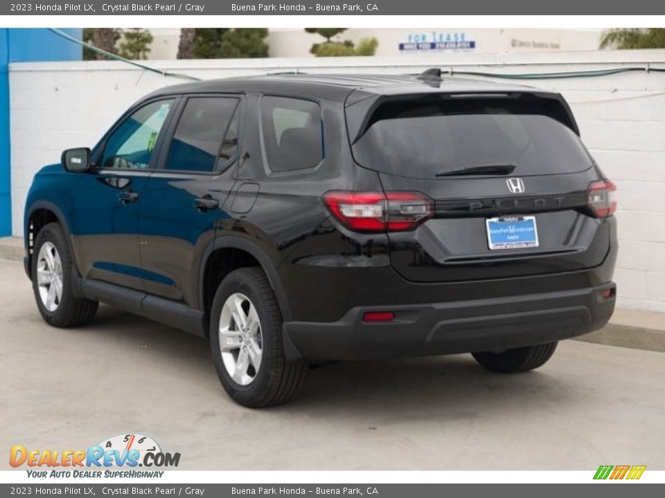 2023 Honda Pilot LX Crystal Black Pearl / Gray Photo #2