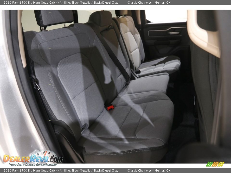 2020 Ram 1500 Big Horn Quad Cab 4x4 Billet Silver Metallic / Black/Diesel Gray Photo #17