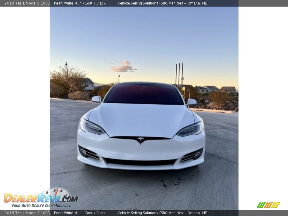 2018 Tesla Model S 100D Pearl White Multi-Coat / Black Photo #2