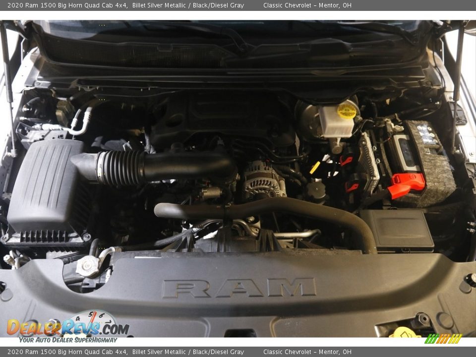 2020 Ram 1500 Big Horn Quad Cab 4x4 Billet Silver Metallic / Black/Diesel Gray Photo #20