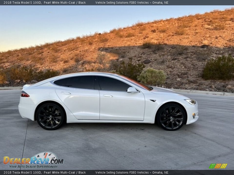 2018 Tesla Model S 100D Pearl White Multi-Coat / Black Photo #6