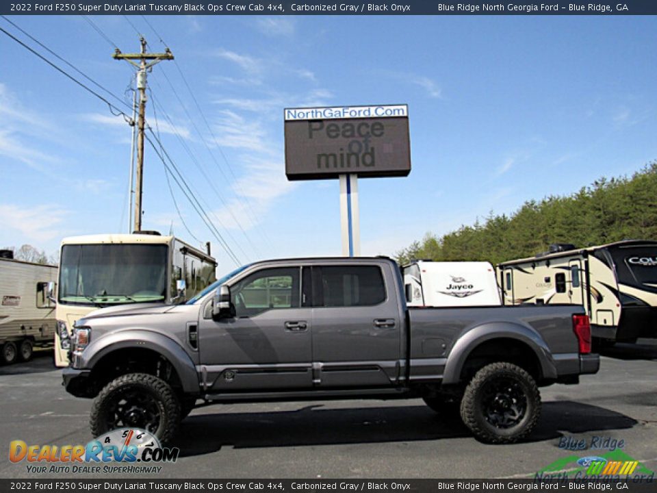 2022 Ford F250 Super Duty Lariat Tuscany Black Ops Crew Cab 4x4 Carbonized Gray / Black Onyx Photo #2