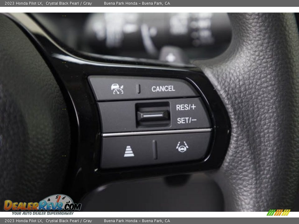 2023 Honda Pilot LX Crystal Black Pearl / Gray Photo #23