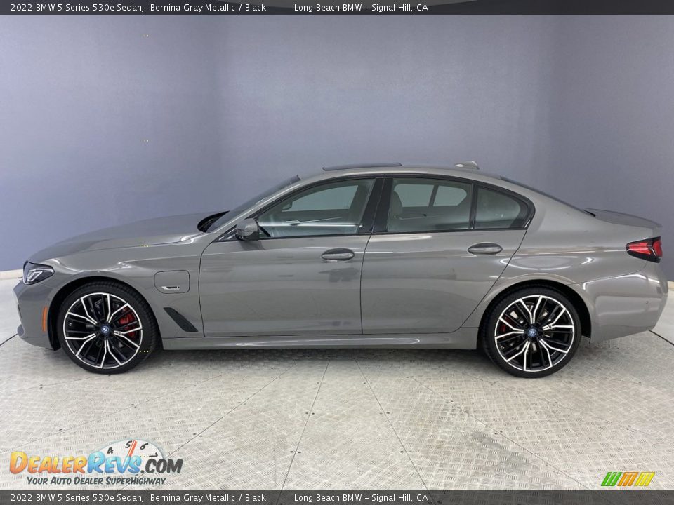 2022 BMW 5 Series 530e Sedan Bernina Gray Metallic / Black Photo #3