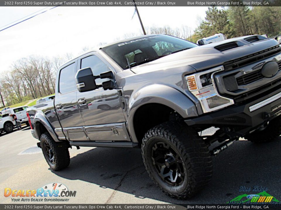 2022 Ford F250 Super Duty Lariat Tuscany Black Ops Crew Cab 4x4 Carbonized Gray / Black Onyx Photo #34