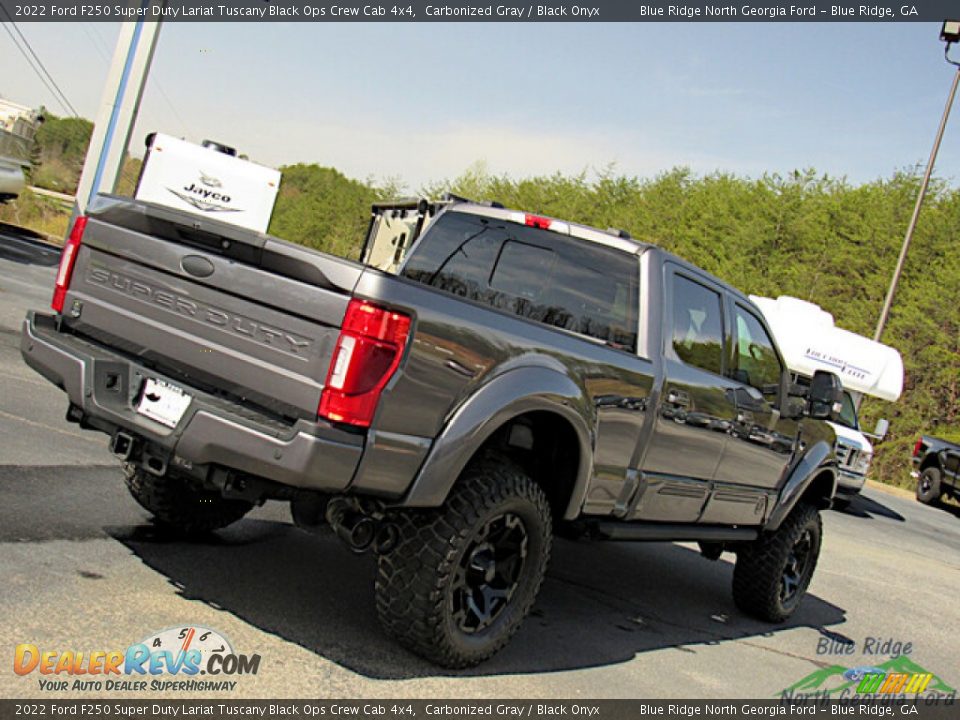 2022 Ford F250 Super Duty Lariat Tuscany Black Ops Crew Cab 4x4 Carbonized Gray / Black Onyx Photo #35