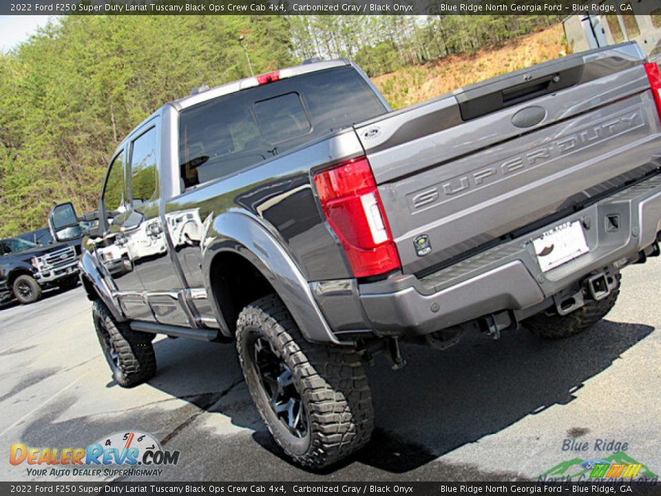 2022 Ford F250 Super Duty Lariat Tuscany Black Ops Crew Cab 4x4 Carbonized Gray / Black Onyx Photo #36